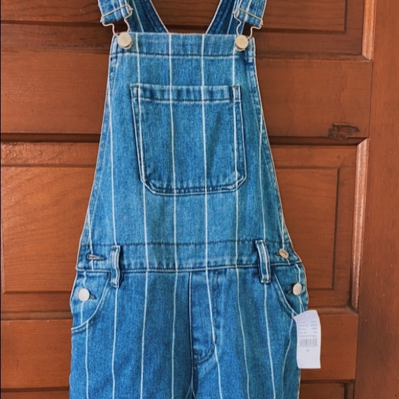 ✿pacsun pinstripe overalls✿ - Picture 3 of 6